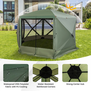 Pop-up Screen House Tent Camping Gazebo by Costway