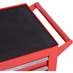 DURHAND Roller Tool Cabinet Storage - Red by DURHAND