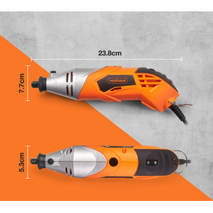 120 Piece Rotary Tool with Storage Case - Orange by VonHaus