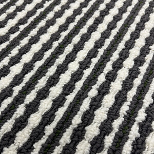 Geo Triangle Washable Mat - Black and White