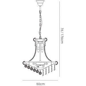 Alexandra Ceiling Pendant Chandelier 9 Light Polished Chrome, Crystal - Polished Chrome