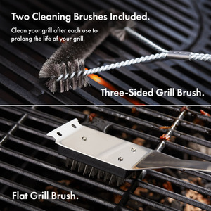 25 Piece with Metal Storage Case BBQ Tools Set - Silver by VonHaus