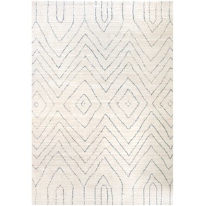 Beige Abstract Chevron Moroccan Berber Area Rug by The Rug House