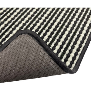 Geo Triangle Washable Mat - Black and White