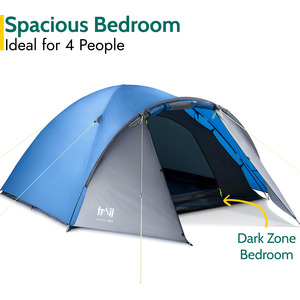 Bracken 4 Person Tent - Blue by Trail