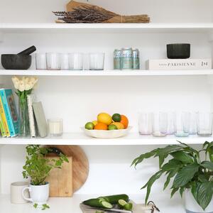 Bodega Glass Tumblers - 345ml - Colour Base - Pack of 12 - Multicolour by LAV