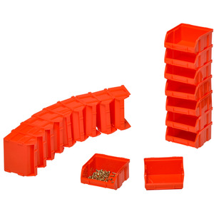 DURHAND 30 Cubbie On Wall Storage Board Tool - Red & Grey by DURHAND