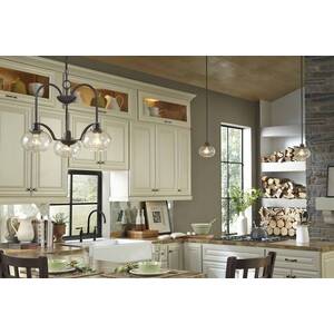 Trilogy Multi Arm Chandelier 3 Light Old Bronze Finish, E27 - Old Bronze