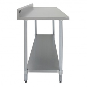 Commercial Stainless Steel Catering Table 6ft Wide - Silver by Kukoo