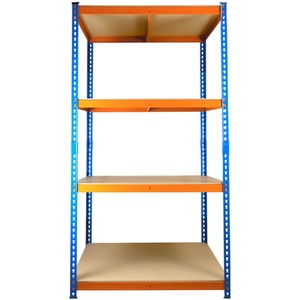 Extra Heavy Duty Racking Shelving 4 Levels - Blue / 90cm / 60cm by Trade Price Deals