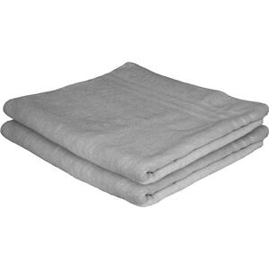Cotton Bath Sheets - 160cm x 90cm - Pack of 2 - Grey by Nicola Spring