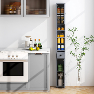 Freestanding Bathroom Cabinet - Grey by Costway