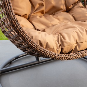 Henley Single Swing Egg Pod Chair - Brown - Brown by Artemis Home
