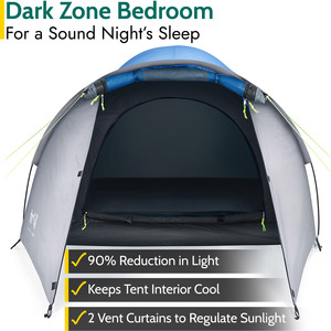 Bracken 2 Person Tent - Blue by Trail