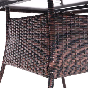 Rattan Dressing Garden Coffee Table - Brown / 23.1kg by Livingandhome