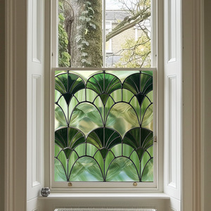 Jesolo Art Deco Stained Glass Privacy Window Film by Creative Printing