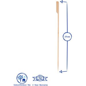 Redwood Bamboo BBQ Skewers - 25cm - Brown - Pack of 50 - Brown by Redwood