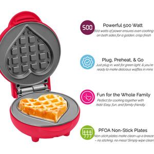 Innoteck Mini Waffle Snack Maker 550W by Innoteck