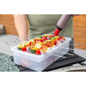 MasterClass Marinade Tray with Lid - Clear by MASTERCLASS