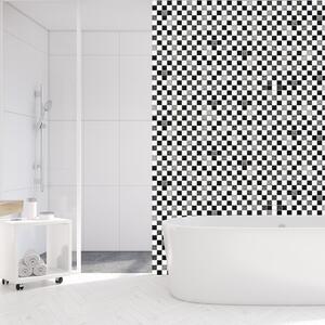 Walplus Wall Tiles Stickers - Black, Grey, White / 24 / 35.3cm / 10cm by WALPLUS
