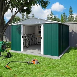 Yardmaster Metal Shed - Green / 303 x 202 x 396cm by Yardmaster