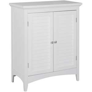 Teamson Home Wooden Bathroom Free Standing Cabinet Unit White ELG-585 - White by Teamson Home