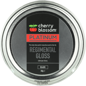 Cherry Blossom Platinum Regimental Gloss - Black by Cherry Blossom