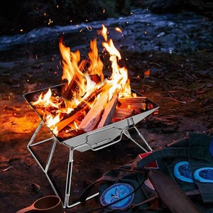 Garden Camping BBQ Fire Pit - Steel