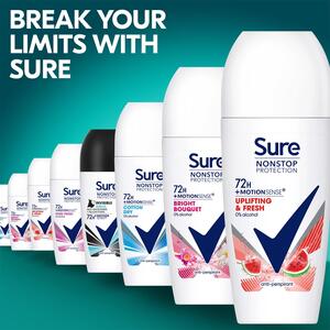 Sure Women Motion Sense AP Deodorant Rollon 72H Nonstop, Uplifting and Fresh50ml - 6 by Sure