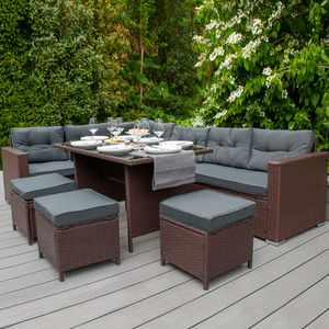 Rattan Corner Set - Brown by Jardi