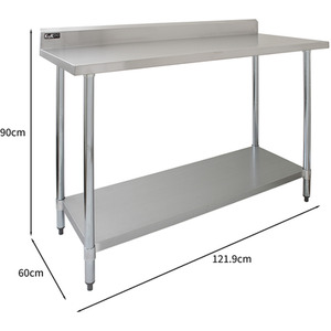 Commercial Stainless Steel 4ft Catering Table - Silver by KuKoo