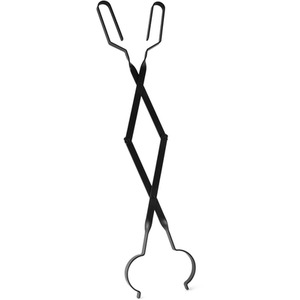 Iron Fireplace Tongs - Black by Joejis Kitchen