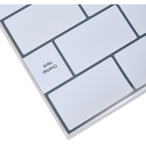 10Pcs Marble Effect Tile Stickers by Livingandhome