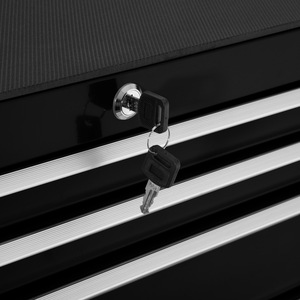 Tool Chest with 7 Drawers - Black by tectake