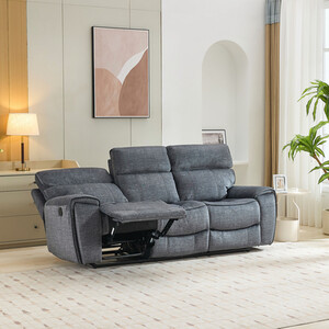 Cancun Reclining Sofa - Grey / 3