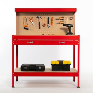 SwitZer Steel Garage Storage Work Bench - Red by SwitZer