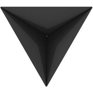 Chic Steel Pyramid Design Fire Pit - Black by Primrose