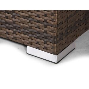 Giardino Sydney Rattan 2 Seater Sofa Set with Coffee Table and 2 Stools - Brown by Giardino