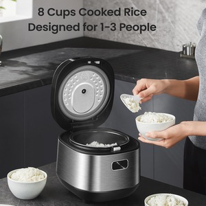 Midea Multifunctional Rice Cooker with Non-Stick Inner Pot - Silver by Midea