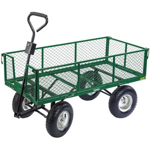 Draper Heavy Duty Steel Mesh Cart 450Kg - Green by Draper