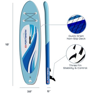 M.Y Stand Up Paddleboard Set 10' Blue by M.Y