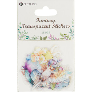 Pack of 18 Transparent Stickers - Multicolour / Fantasy by Artstudio