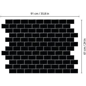 Walplus 3D Glossy Tile Stickers by WALPLUS