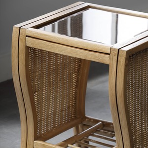 Opera Light Oak Lamp Table - Brown by Desser