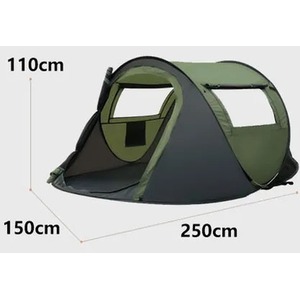 Automatic Pop Up Camping Tent - Green / 250cm by Wyld and Coco