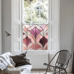 Acciano Art Deco Stained Glass Window Film by Creative Printing Solutions