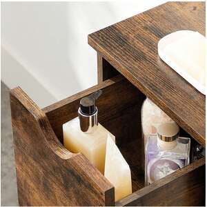 VASAGLE Bathroom Floor Storage Cabinet with 3 Drawers - Bronze by VASAGLE