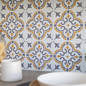 Jamila Gold Self-Adhesive Wall Tiles (6 Tiles) - Gold by d-c-fix