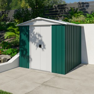 Yardmaster Metal Shed - Green / 202 x 198 x 197cm by Yardmaster