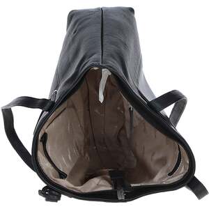 Bray Leather Shoulder Bag with Secure Zip Pocket - Black by Ashwood Leather